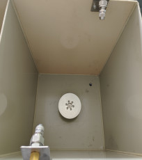 1100mm * 410mm * 1100mm Μηχανή ψεκασμού επίστρωσης για δοχεία με χαρτοπολτό τροφίμων