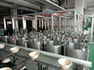 Η γραμμή παραγωγής περιστρεφόμενης βάσης κενού για την προσρόφηση πάλης με το σχήμα της επικάλυψης σπιν