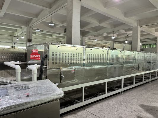 Βιώσιμη κατασκευή Οικολογικά συνειδητή σχεδίαση 14 σταδίων Μηχανή στεγνώσεως μικροκυμάτων για χαρτοπολτό θαλασσινών τροφίμων