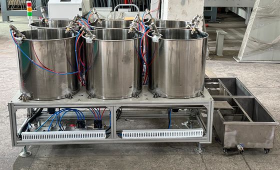 Σύστημα Περιστροφικής Επίστρωσης 6-Θέσεων Ακριβείας για Συσκευασίες Τροφίμων από Χυτοπρεσαρισμένο Πολτό - Έλεγχος Ομοιόμορφου Πάχους Επικάλυψης