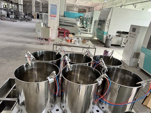 Επικάλυψη από ίνες για δοχεία για υψηλή θερμοκρασία, νερό, ζεστό λάδι, έξι σταθμούς, μηχανή επικάλυψης για ζάχαρη από μπαμπού