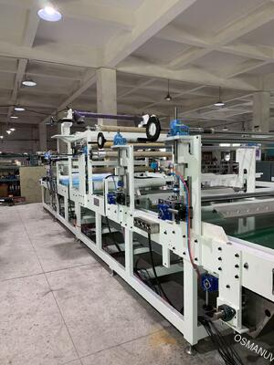 Γραμμή επίστρωσης με συνεχές doctor blade τύπου roll-to-roll με προσαρμόσιμο πλάτος υλικού, έλεγχο τάσης και υψηλή ομοιομορφία πάχους