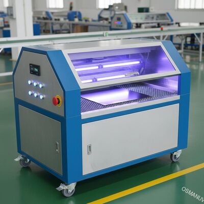 Εξοικονόμηση ενέργειας Τρεις λαμπτήρες UV Machine 5-20m Per Min Metal Sheet UV Led Machine