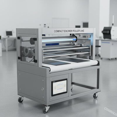 Συμπίεση υψηλής ποιότητας επικάλυψης κυλίνδρων Excimer και στεγνώνει γραμμή για δερματικά μαλακά πάνελ