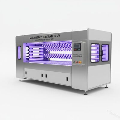 Μηχανή αποστείρωσης UV για τα τρόφιμα και τις συσκευασίες ∆όρασης μεταφοράς και διαμόρφωσης προσαρμόσιμων λαμπτήρων