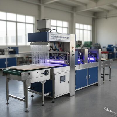 Furniture Board Curtain Coating Machine High-Gloss Surface Finishing System for Wood-Based Pane
