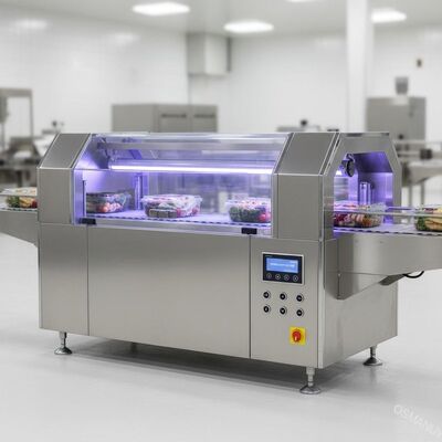 Σήραγγα αποστείρωσης UV-C υψηλής έντασης για διαφανείς συσκευασίες τροφίμων