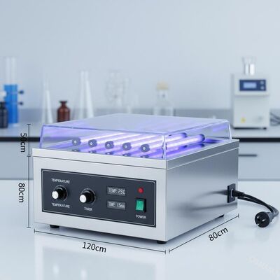Μηχανή ακτινοβολίας UV 120*80*50cm Για τροφοδοσία ηλεκτρικής ενέργειας 220V Περιοχή ελέγχου θερμοκρασίας 0-99C
