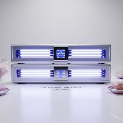 Διπλό πλευρικό αποστειρωτικό συνδυασμού UV-C + όζοντος για 3D συσκευασίες τροφίμων