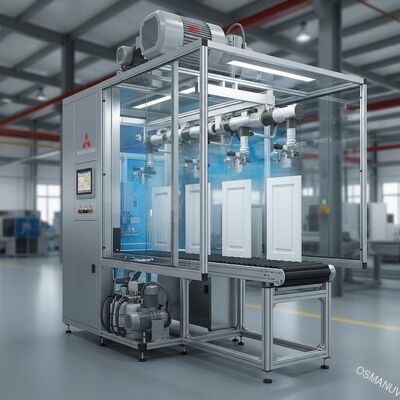 60KW εξοπλισμός επιστρώματος ψεκασμού σερβο μηχανών της Mitsubishi για την επιτροπή πορτών