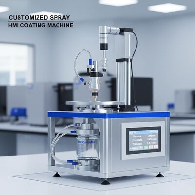 Προσαρμοσμένη μηχανή 200mm απόσταση 1000ml/Min 0.13mm επιστρώματος ψεκασμού HMI