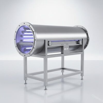 Sus 304 ελαφριά μηχανή 1m/Min UV ακτινοβολίας κυμάτων σωλήνων ανοξείδωτου