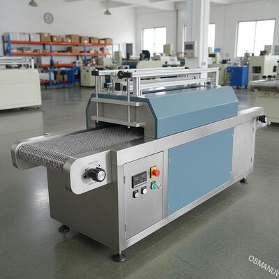 3m/Min διευθετήσιμη UV θεραπεύοντας μηχανή 480mm ύψους πλάτος πλέγματος μεταφορέων