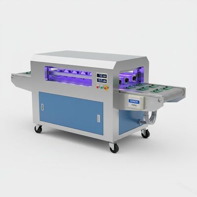 UV θεραπεύοντας μηχανή ηλεκτρονόμων 7KW 10m/Min Omron για τους πίνακες κυκλωμάτων