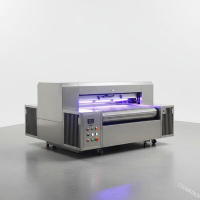 18KW 1.5mm πυκνά UV πάτωμα που θεραπεύει τη μηχανή με την τεφλόν ζώνη πλέγματος