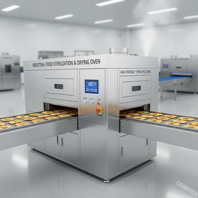 Βιομηχανική αποστείρωση τροφίμων και ξηραντικό φούρνο.