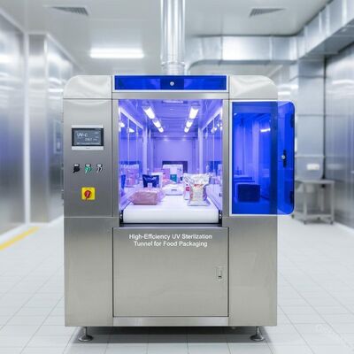 Σήραγγα αποστείρωσης UV υψηλής απόδοσης UV-C (253,7 nm) για συσκευασία τροφίμων | Εξάλειψη παθογόνων 99,9%