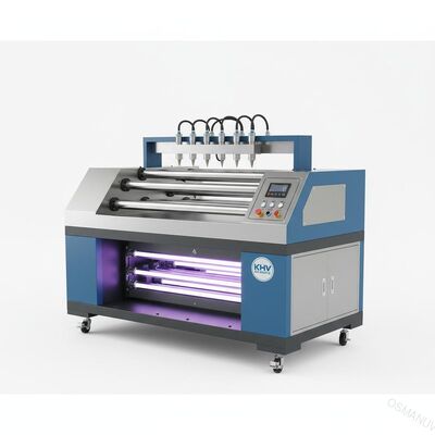 UV μηχανή επιστρώματος ψεκασμού κυλίνδρων για PVC το ξύλινο 620Mm KHV ρουλεμάν επιτροπής οριζόντια