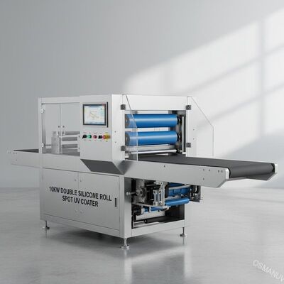 10KW διπλή Coater σημείων ρόλων σιλικόνης UV μηχανή