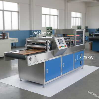 Εξοπλισμός επιστρώματος κυλίνδρων W620mm 3.75KW/UV μηχανή επιστρώματος για το ξύλο