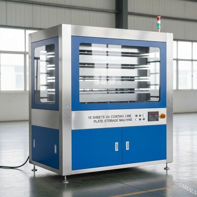 10 UV ταχύτητα μηχανών 50HZ 2m/Min αποθήκευσης πιάτων γραμμών επιστρώματος φύλλων