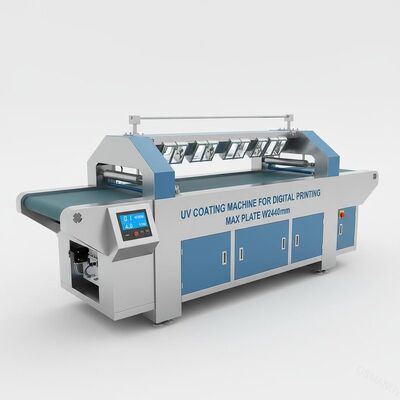 UV μηχανή επιστρώματος για το ψηφιακό ανώτατο πιάτο εκτύπωσης 0.1M/Min 4KW W2440mm