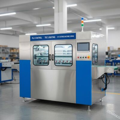 Έλεγχος Tec PLC που ανάβει τη UV μηχανή 380VAC επιστρώματος