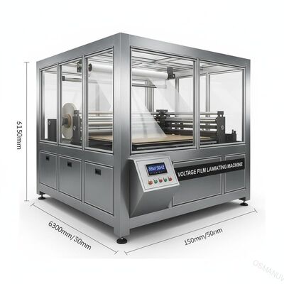 Εικόνα από χαρτόνι ή πλαστικό ή γυαλί 360-410V/50HZ Μηχάνημα laminating ταινία τάσης με 6300*1550*1200mm συνολική διάσταση