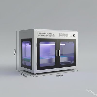 Μηχανή ανόργανσης UV 500mm*600mm*1000mm Μέγεθος 365nm UV λαμπτήρα 300mm*400mm Περιοχή ανόργανσης