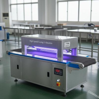 Μεγάλη ταχύτητα θέρμανσης 1-10m/min Υπεριώδης μηχανή θέρμανσης LED 1 έτος