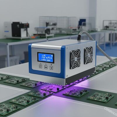 1-10m/min Ταχύτητα επεξεργασίας UV LED Σύστημα επεξεργασίας Αεροψύξης για την βιομηχανία ηλεκτρονικών