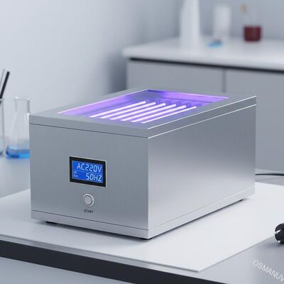 AC220V 50HZ Ηλεκτρική τροφοδοσία Μηχανή θεραπείας υπεριώδους ακτινοβολίας για περιοχή 300mm * 400mm με λάμπα 365nm
