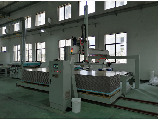 UV μηχανή επιστρώματος ελέγχου 4.5KW PLC της Mitsubishi για τον πίνακα πυριτικών αλάτων ασβεστίου