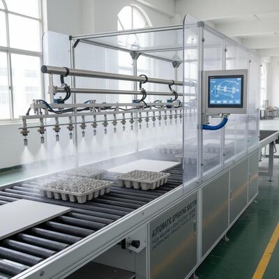Automatic Spraying System for Coating | Pulp Molding & Construction Board Uniform Paint Application Solution
