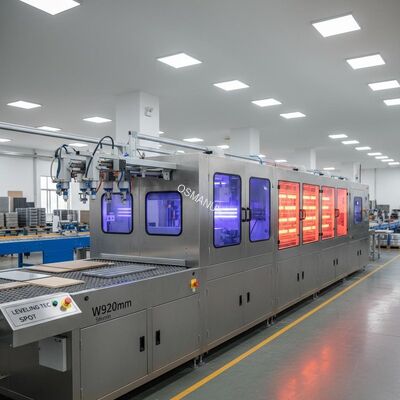 Spray Coating Machine UV Infrared Drying Machine Factory W920mm 5m Minute Leveling Tec Spot
