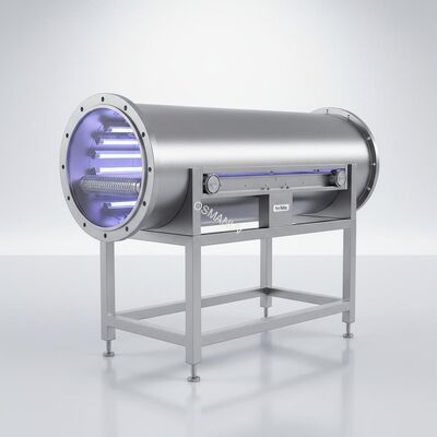 Sus 304 Stainless Steel Tube Light Wave UV Irradiation Machine 1m/Min