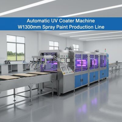 Automatic Uv Coater Machine , W1300mm Spray Paint Production Line