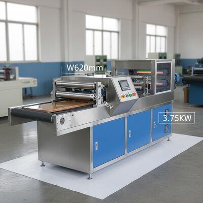 W620mm 3.75KW Roller Coating Equipment / Uv Coating Machine For Wood