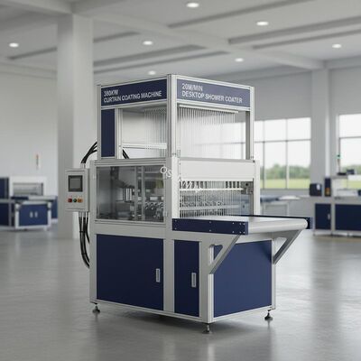380kw Curtain Coating Machine , 20m/Min Desktop Shower Coater