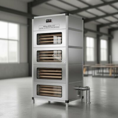 Virtical Drying Kiln natural gas Max 80 Degrees 2500mm for plate Furniture Board