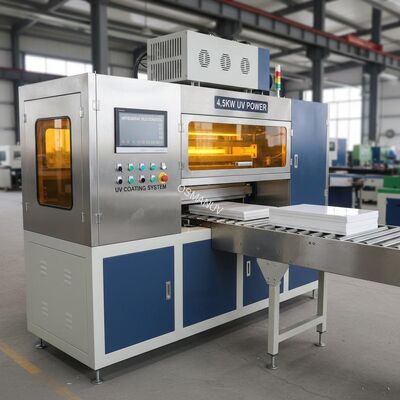 Mitsubishi PLC Control 4.5KW UV Coating Machine For Calcium Silicate Board