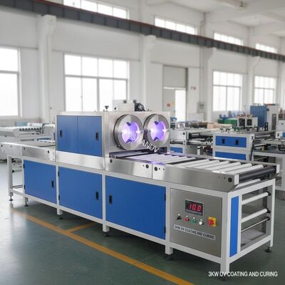 10m/Min Automatic Uv Coating Machine , 3KW Uv Coating And Curing Machine