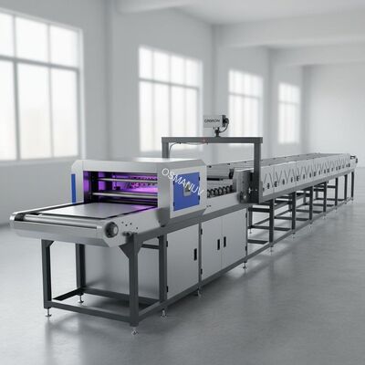 30m Fold Dry Line UV Coating Machine With OMRON Electric Eye