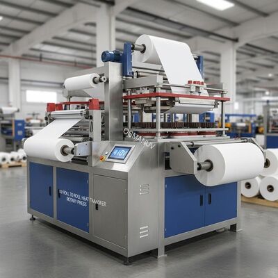 UV Roll To Roll Heat Transfer Machine , 410V  Rotary Heat Press Machine