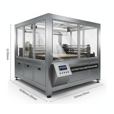 Plane Of Board or plastic or Glass 360-410V/50HZ Voltage Film Laminating Machine With 6300*1550*1200mm Overall Dimension