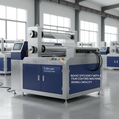 Boost Efficiency with a Film Coating Machine 3000KG Capacity 0-30m/min Laminating Speed