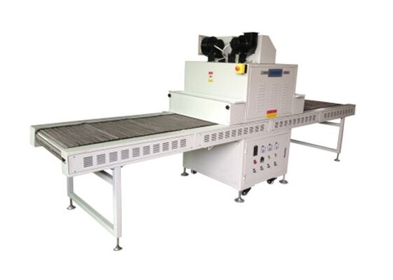 Stainless steel conveyor belt Uv Curing Machine Paper PVC Film, Acrylic And Other Plane Extended UV Curing Machine