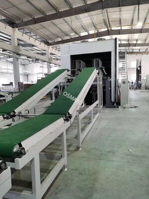 ISO9001 Certified Natural Gas Heating UV Floor Coating Machine 0.1 - 1m/min