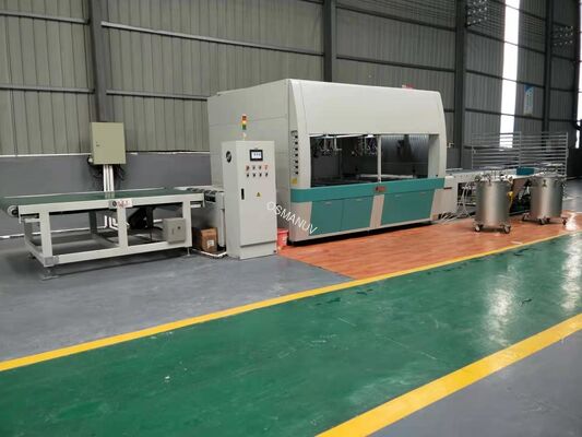 UV Spray Coating Automatic Blanking Machine With Conveyor Systems Length 1800mm