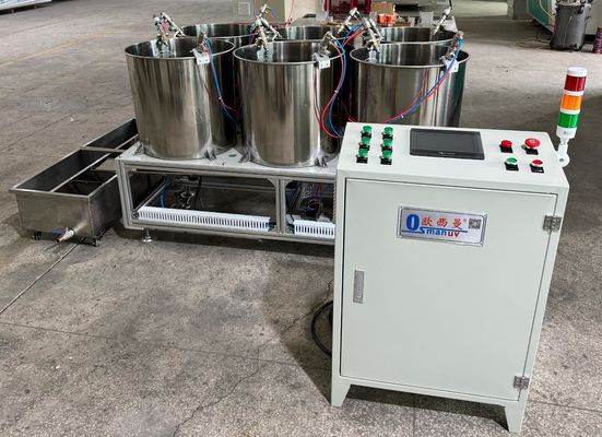 Σύστημα Περιστροφικής Επίστρωσης 6-Θέσεων Ακριβείας για Συσκευασίες Τροφίμων από Χυτοπρεσαρισμένο Πολτό - Έλεγχος Ομοιόμορφου Πάχους Επικάλυψης